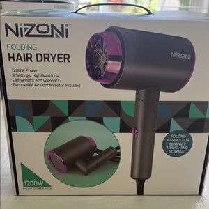 Black and Purple Hair Dryer Tool